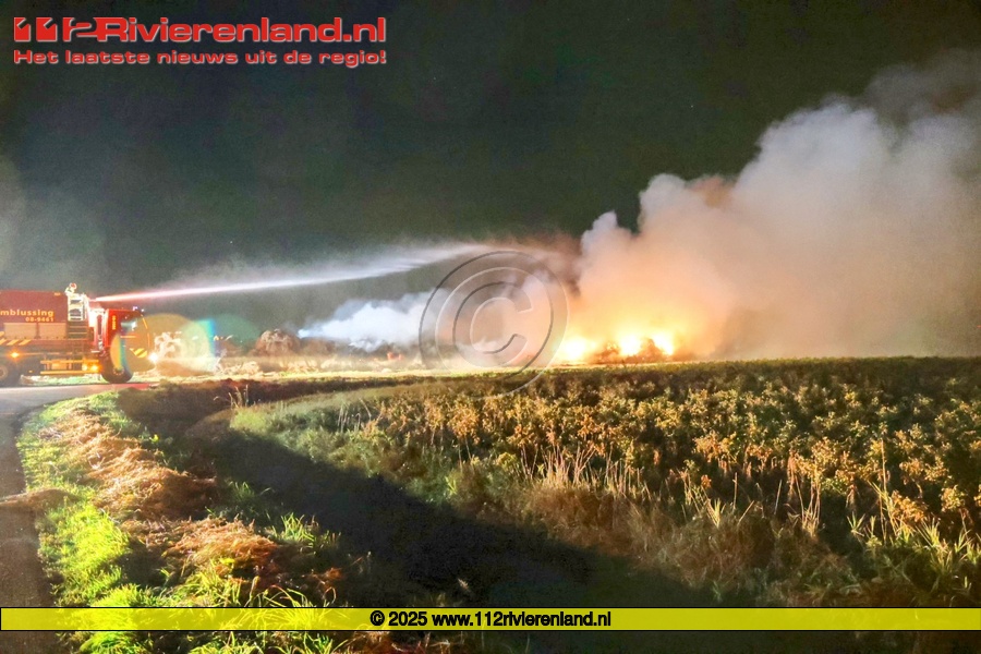Buitenbrand met flinke rookoverlast in Echteld